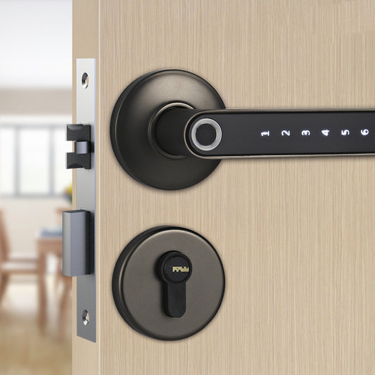 Smart Lock Fingerprint-Password Electric Security Door Handle For Home