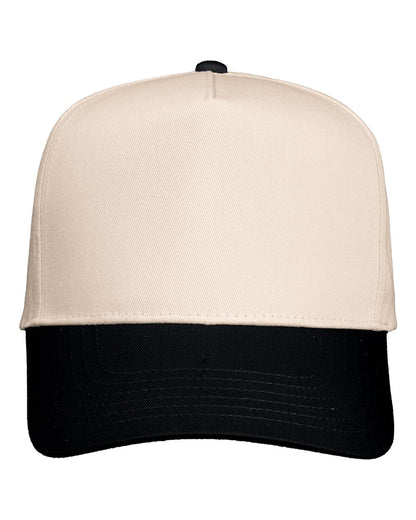 Customizable Five-Panel Twill Cap