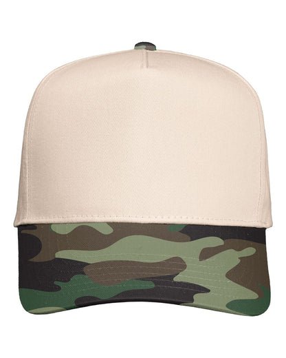 Customizable Five-Panel Twill Cap